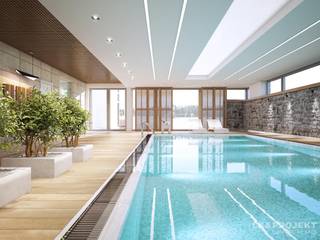 Wohnzimmer, Küche, Schlafzimmer, Bad; Garderobe, Swimmingpool, Sauna - nicht nur die Aussicht ist fantastisch... , LK&Projekt GmbH LK&Projekt GmbH مسبح