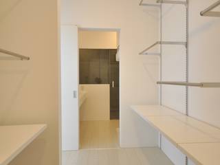 NaK-house, 門一級建築士事務所 門一級建築士事務所 Dressing room لکڑی پلاسٹک جامع White