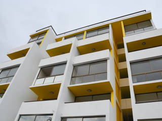 Edificio residencial Nueva las Rosas, Materia prima arquitectos Materia prima arquitectos 現代房屋設計點子、靈感 & 圖片