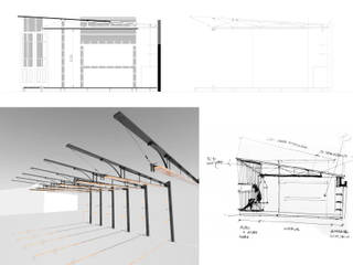 ESPACIO DE REUNIÓN DE AMIGOS, juan olea arquitecto juan olea arquitecto Sala da pranzo in stile rustico