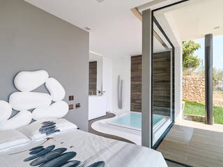 Villa vista mare a Bergeggi (SV), Barra&Barra Srl Barra&Barra Srl Minimalist bedroom