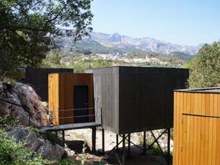 VIVOOD Landscape Hotel, SARGRUP İNŞAAT VE ENERJİ LTD.ŞTİ. SARGRUP İNŞAAT VE ENERJİ LTD.ŞTİ. Casas minimalistas Tablero DM