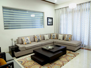 Residence, renu soni interior design renu soni interior design 现代客厅設計點子、靈感 & 圖片