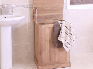 Mobel Oak Laundry Bin Asia Dragon Furniture from London Modern bathroom Storage