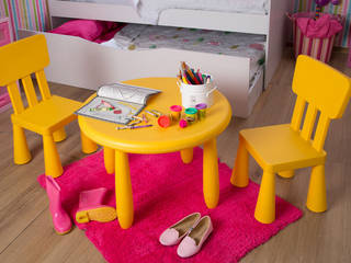 Recámara niña, Idea Interior Idea Interior Modern nursery/kids room Plastic Yellow