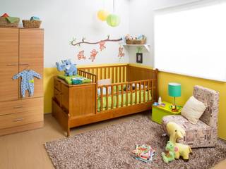 Habitación bebé, Idea Interior Idea Interior Moderne Kinderzimmer Holzspanplatte Holznachbildung