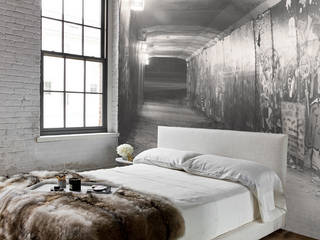 nell'immenso , Creativespace Sartoria Murale Creativespace Sartoria Murale Industrial style bedroom