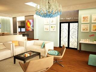Apartamento Matosinhos, Decorando - Inner Spaces Decorando - Inner Spaces Eclectic style living room