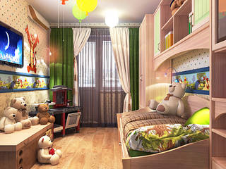 Children's room in the panel house apartment, Your royal design Your royal design Nursery/kid’s room Beige