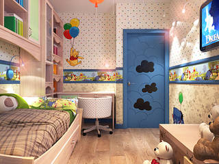 Children's room in the panel house apartment, Your royal design Your royal design Klassische Kinderzimmer Beige