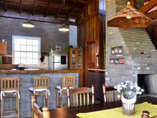 Residência G.S, Zani.arquitetura Zani.arquitetura Rustic style kitchen