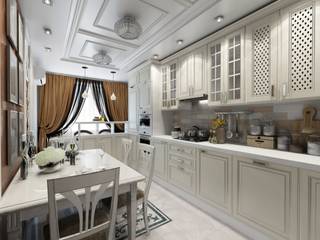 3к.кв. на Челюскинцев (91 кв.м), ДизайнМастер ДизайнМастер Classic style kitchen
