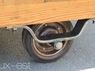 Palettenwagen Couch Tisch Holz Industrie Design Vintage, Lux-Est Lux-Est Gewerbeflächen Holz