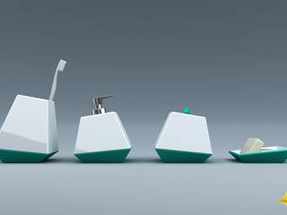 Diagonal, Paolo Foglini Design Paolo Foglini Design 모던스타일 욕실 세라믹