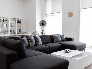 Battersea Pied-à-terre, YAM Studios YAM Studios Modern living room White