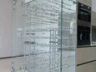 Remodelación PH , AParquitectos AParquitectos Moderne Weinkeller Glas Transparent