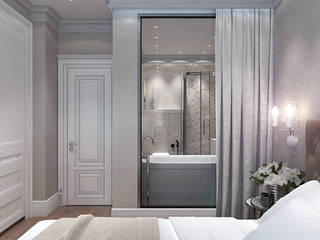 Master bedroom with en suite bathroom, Your royal design Your royal design クラシカルスタイルの 寝室 ベージュ