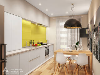 проект 2-комнатной квартиры , АвтоСтрой АвтоСтрой Modern kitchen Wood Wood effect