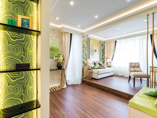ЗОЛОТЫЕ ДЖУНГЛИ, Tony House Interior Design & Decoration Tony House Interior Design & Decoration Phòng khách phong cách nhiệt đới