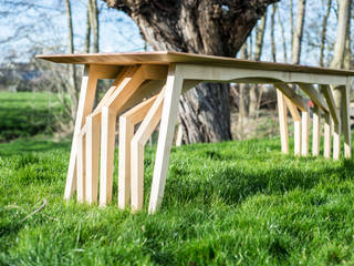 Bureau op 14 poten, wilfred kalf wilfred kalf Estudios y oficinas eclécticos Madera Acabado en madera