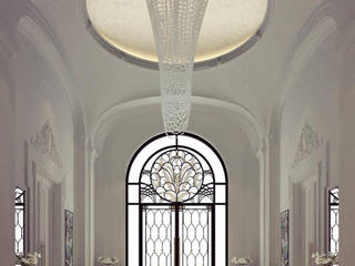 Exploring Luxurious Home : Entrance Hall Interior Design, IONS DESIGN IONS DESIGN Hành lang, sảnh & cầu thang phong cách kinh điển Đá hoa Multicolored
