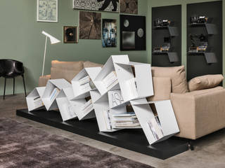 Regał SU włoskiej marki Ronda Design , BandIt Design BandIt Design Modern living room Metal White