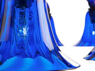 Murano Glass Chandelie - blue modern chandelier - POLANI, YourMurano Lighting UK YourMurano Lighting UK Livings modernos: Ideas, imágenes y decoración Vidrio