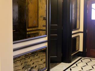 Bespoke Antique Bronze Mirrors - Private Residence London, UK, Alguacil & Perkoff Ltd. Alguacil & Perkoff Ltd. Classic style corridor, hallway and stairs