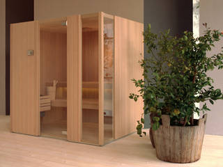 New Effegibi Sauna Range and Visuals, Steam and Sauna Innovation Steam and Sauna Innovation Spas de estilo moderno