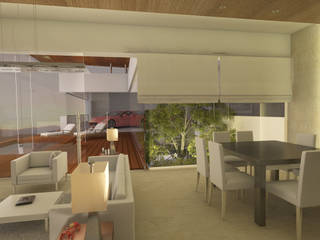 Loft Merlo + Merlo Motors, AParquitectos AParquitectos Modern living room