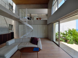 Nt-house, 門一級建築士事務所 門一級建築士事務所 Living room Wood Wood effect