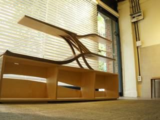 AV Stand, 디웍스 디웍스 Scandinavian style living room Wood Wood effect