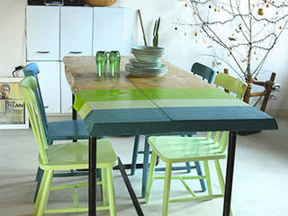*VERONICA'S TABLE*, Le 18:00 Le 18:00 Scandinavian style dining room Solid Wood Multicolored