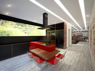 Moradia Familiar Moderna Cozinhas modernas por Tiago Martins - 3D Moderno