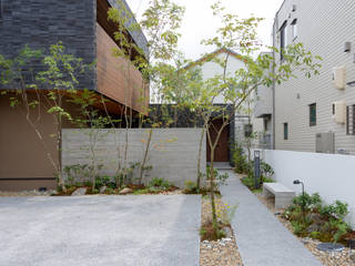 Okayama K.K_House, バウムスタイルアーキテクト一級建築士事務所 バウムスタイルアーキテクト一級建築士事務所 モダンな 家