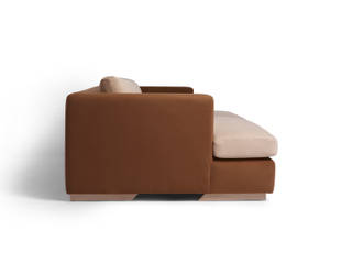 Sofa - Cube Collection, Mille Boutique Ltd Mille Boutique Ltd Modern living room Wool Orange