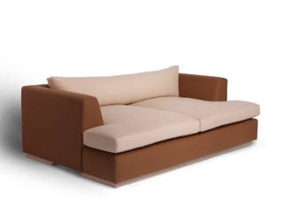 Sofa - Cube Collection, Mille Boutique Ltd Mille Boutique Ltd ห้องนั่งเล่น ขนแกะ Orange