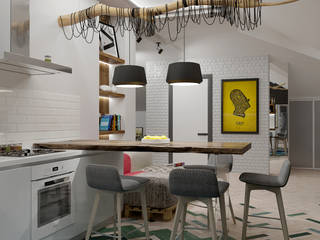 Мансарда, Pavel Alekseev Pavel Alekseev Modern kitchen