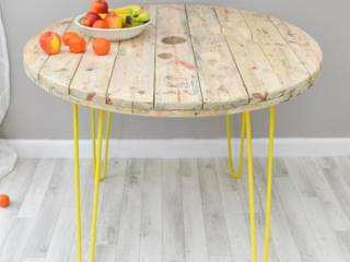 Cable Reel Dining Table Frances Bradley Dining roomTables Upcycled,reclaimed,dining table,kitchen table,industrial table,cable drum,cable reel,reclaimed table