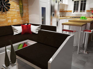 Diseño Sala-Cocina/Comedor , Rbritointeriorismo Rbritointeriorismo Modern living room