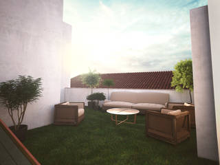 Terraces, ERC ERC Mediterranean style balcony, veranda & terrace