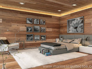 House by River side, Matos Architects Matos Architects Modern style bedroom Solid Wood Multicolored