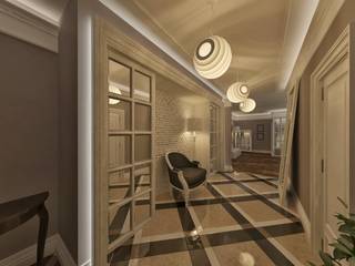 Квартира в г. Алматы, Archiinside Archiinside Classic style corridor, hallway and stairs Concrete