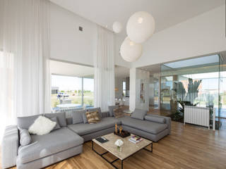 CASA VC - BARRIO SAN SEBASTIÁN- FUNES, VISMARACORSI ARQUITECTOS VISMARACORSI ARQUITECTOS Salon minimaliste