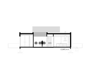 CORTE AA VISMARACORSI ARQUITECTOS Casas de estilo minimalista