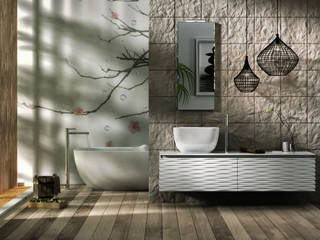 3D, krayms A&D - Fa&Fra krayms A&D - Fa&Fra Minimalist style bathrooms MDF