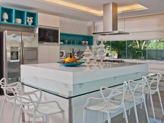 COZINHA GOURMET, Lana Rocha Interiores Lana Rocha Interiores Modern Kitchen Turquoise