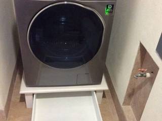 Base para lavadora tipo cajon, Natureflow® Natureflow® CasaArmazenamento Madeira Branco
