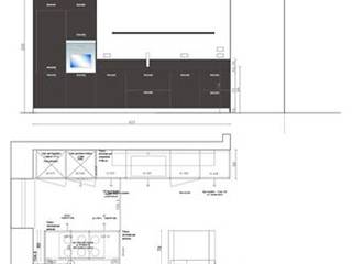 Progetto di una cucina Arclinea , STEFANIA ARREDA STEFANIA ARREDA Cocinas de estilo moderno Almacenamiento y despensa