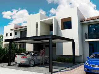 CASA RESIDENCIAL EL CIELO, FLORES ROJAS Arquitectura FLORES ROJAS Arquitectura Minimalist house